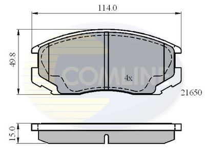 COMLINE - CBP0415-CML - Brake Pad Set, disc brake