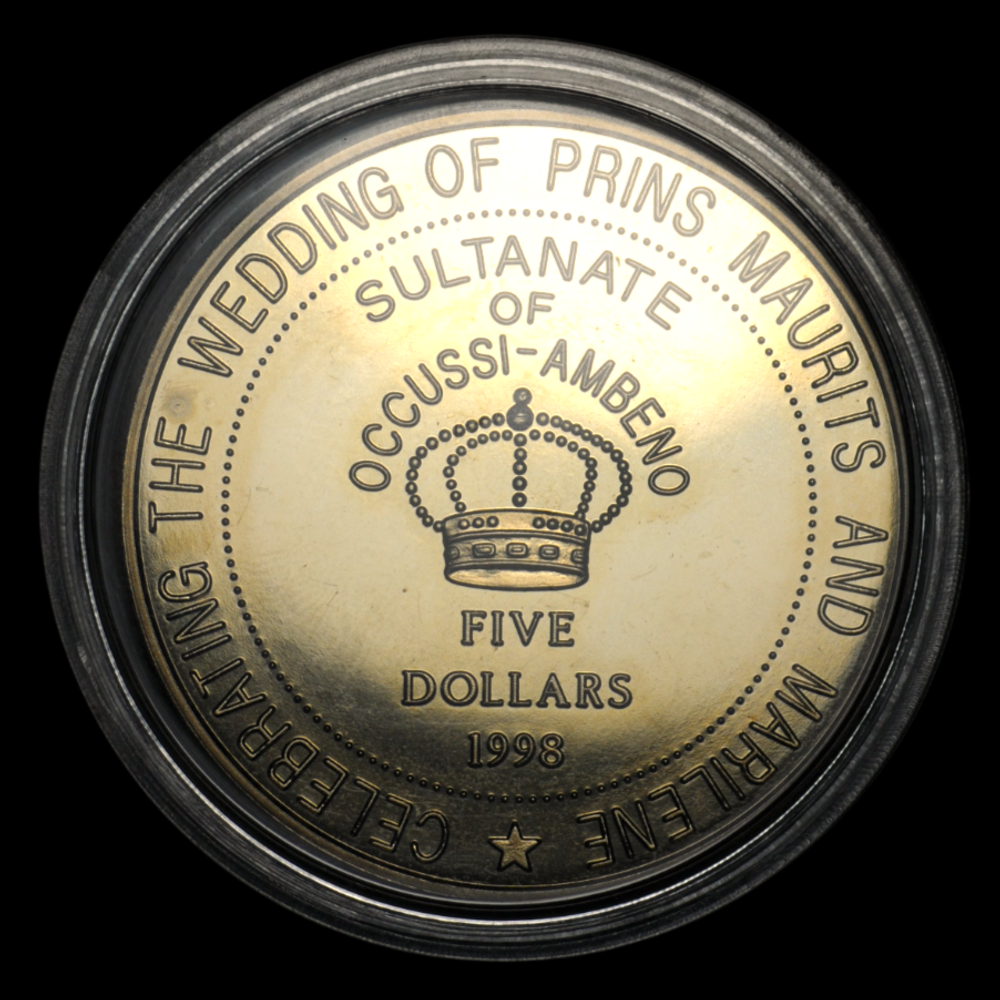 Юбилейные 5 долларов 1998 года Окуси-Амбено
