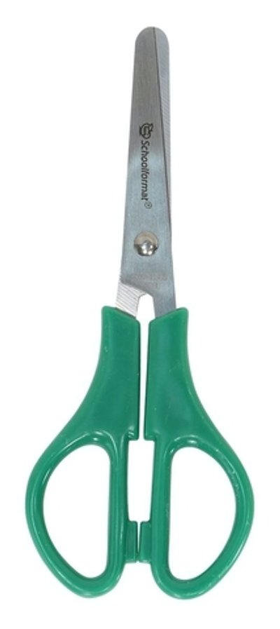 Ножницы детские 13см. безопасные ручки пластиковые, ассорти (Schoolformat)