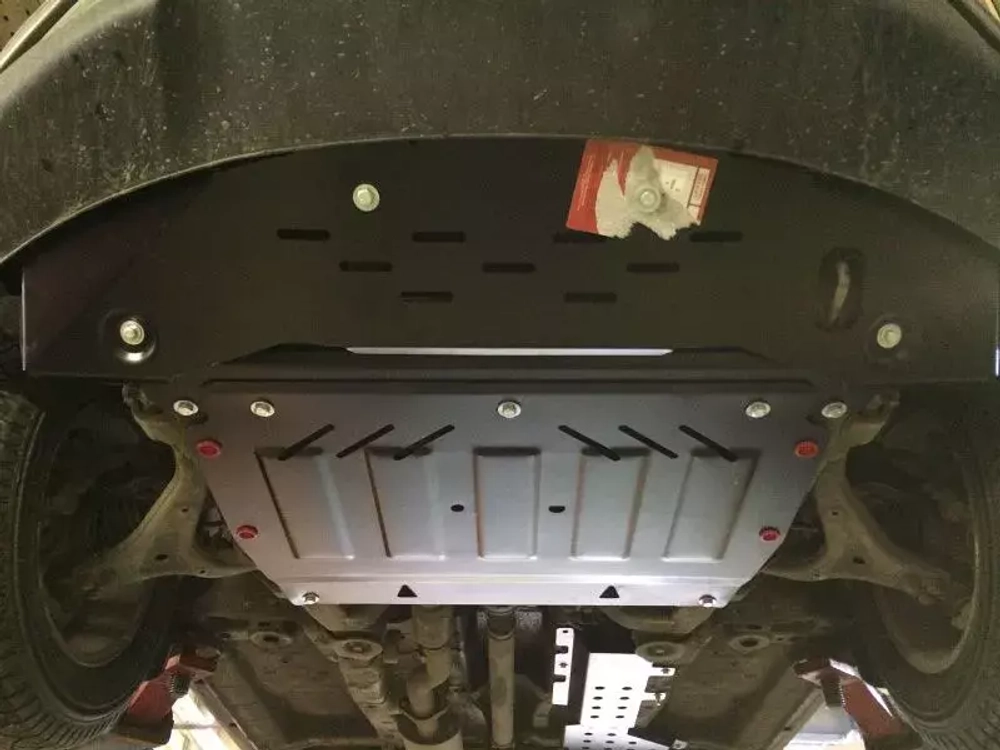 Защита картера двигателя, КПП (2,5 мм, сталь) для SsangYong Actyon New (Korando) 2011-2019 (V = 2.0d AT/MT) Sheriff.29.2042