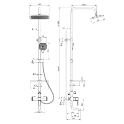 Смеситель для ванны и душа Lemark Evitta LM0562C