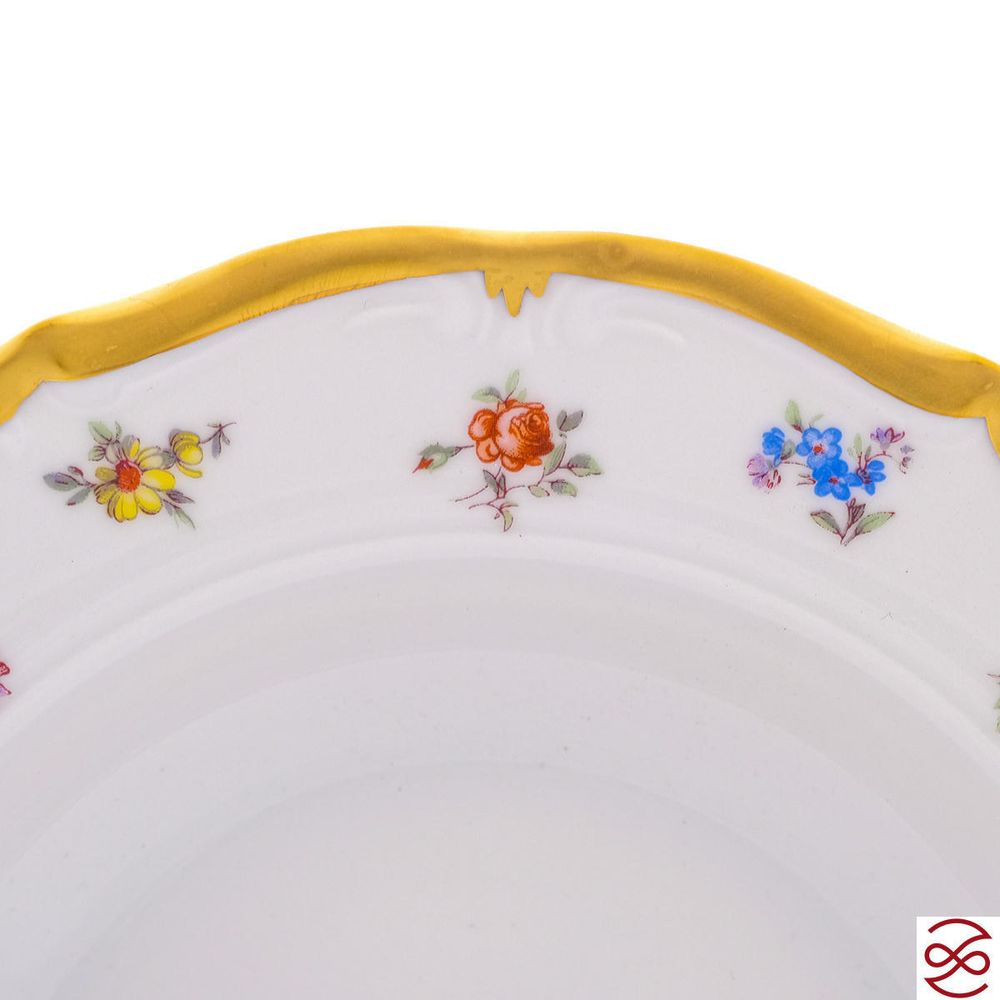 Набор тарелок глубоких Queen's Crown Мелкие цветы 23 см