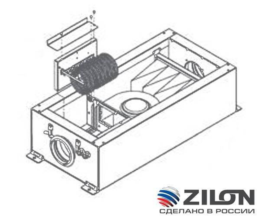 Компактная приточная установка c электронагревателем ZILON ZPE 6000-30,0 L3