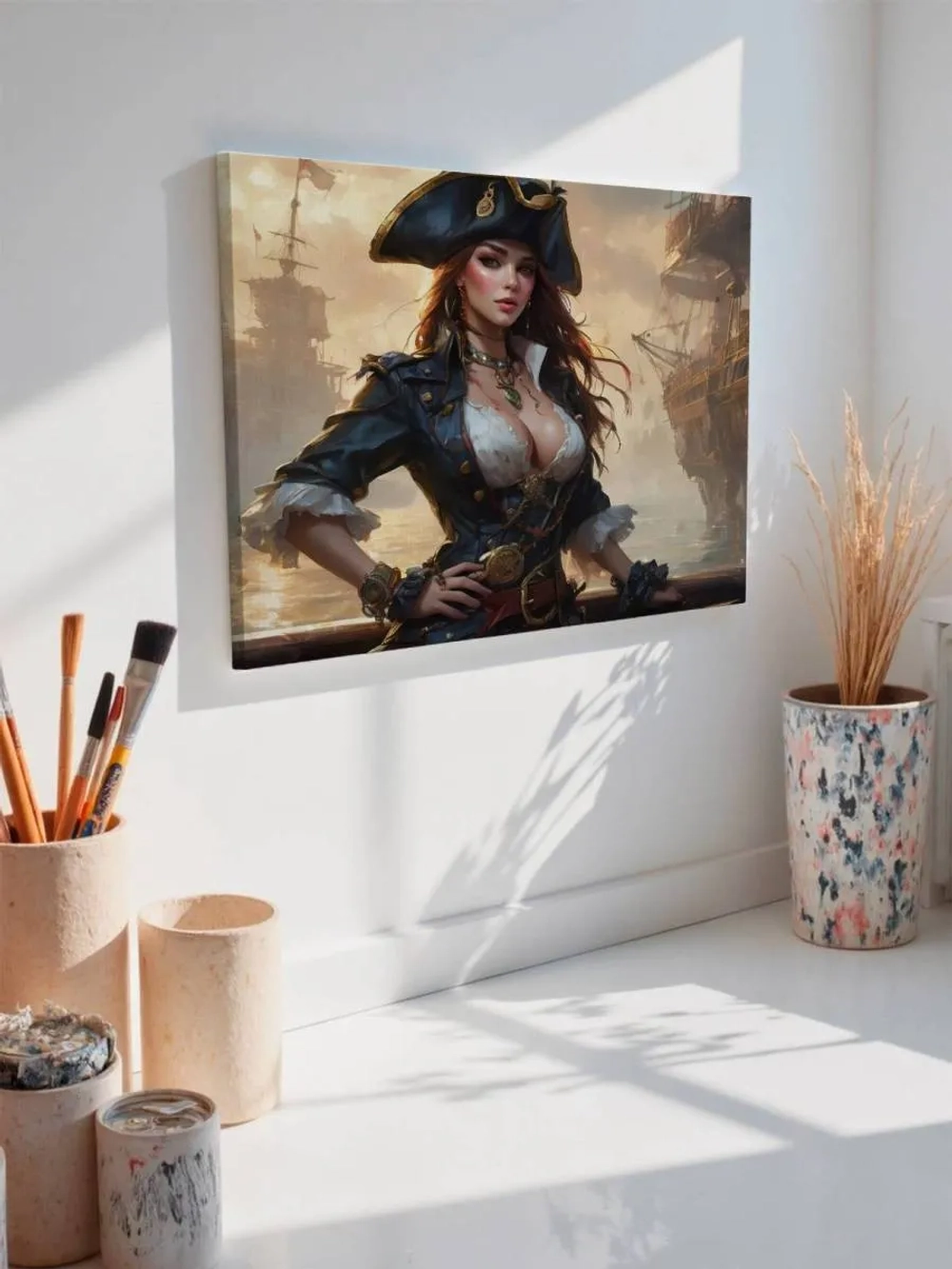 Картина на стену 40 X 50 Девушка пират