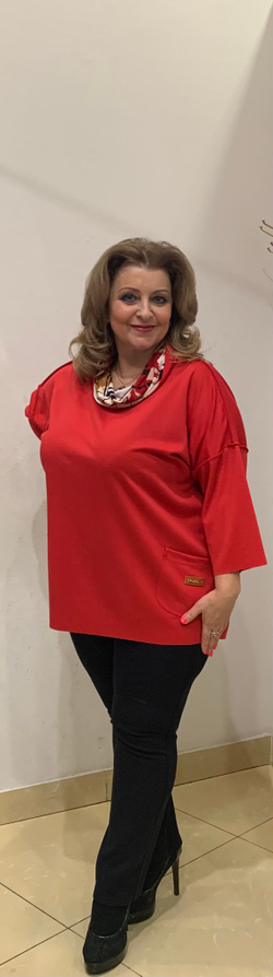 Туника с цветным хомутом