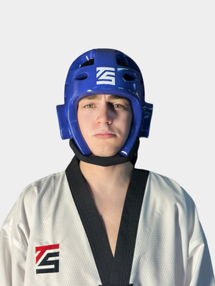 Шлем для тхэквондо синий Tomorrow Star