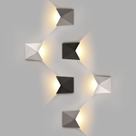 Уличный настенный светодиодный светильник 1517 TECHNO LED BATTERFLY черный