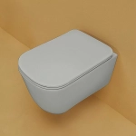 Унитаз подвесной Kerasan Tribeca 5114 Grigio matt, безободковый