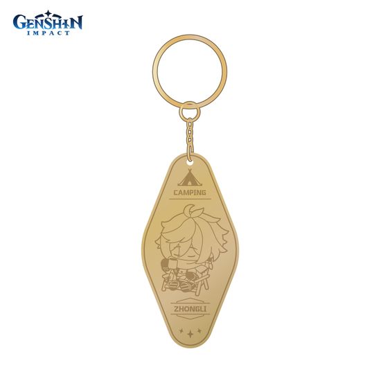 Брелок металический Go Camping! Series Metallic Keychain Zhongli 6975213688403