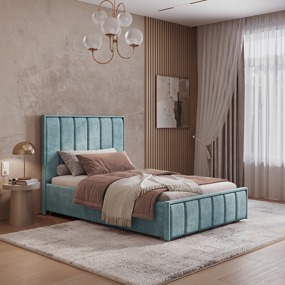 Кровать 1,2 м Мирабель КР-06 NEW шарли бриз