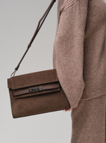 Замшевая сумка Rachel DBR 31361 кофе