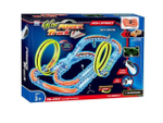 Автотрек (54,5*7*36,5см) светящ. (57 дет.,машинка,акк.3.7V,USB) в коробка