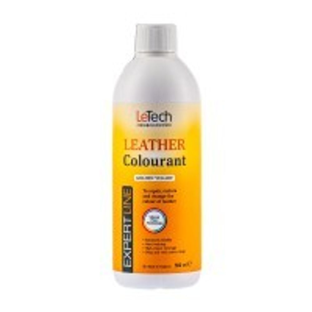 LeTech Expert Line Краска для кожи (Leather Colourant) Golden Yellow, 500мл