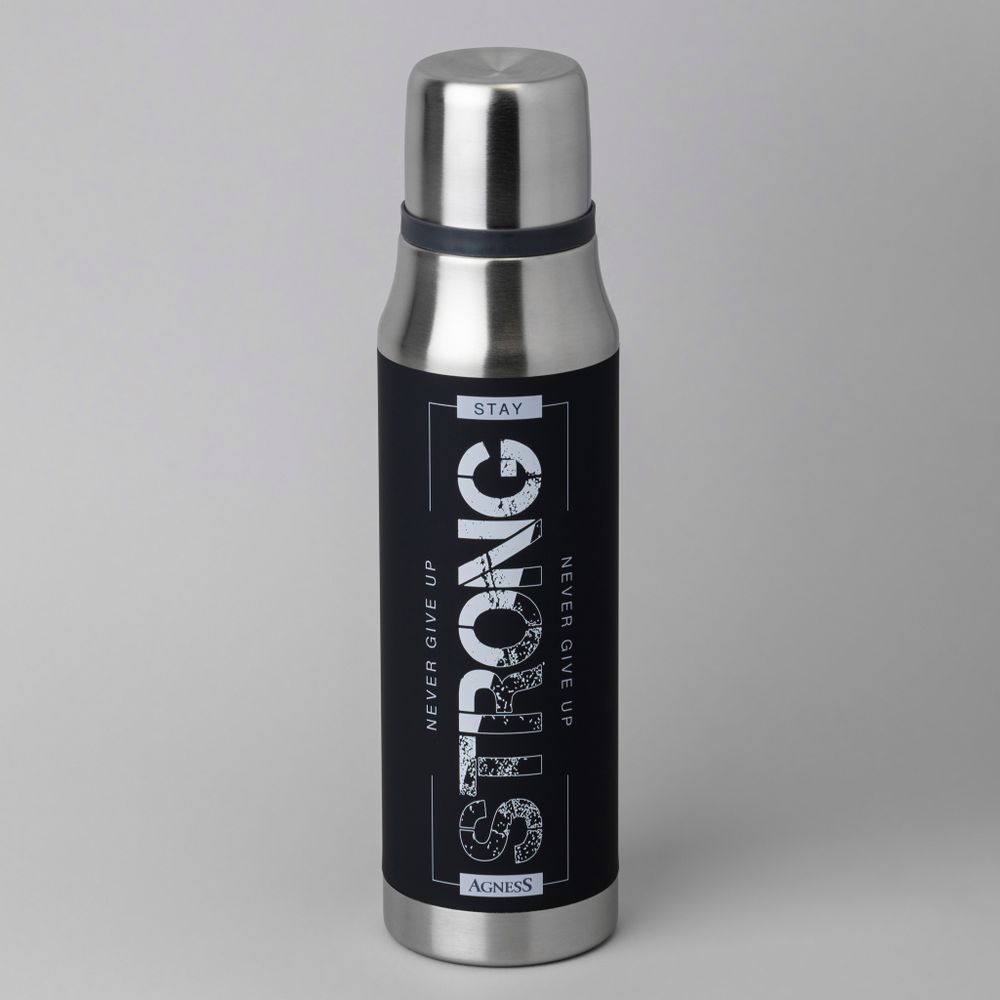 ТЕРМОС STAY STRONG 1000 МЛ, КОЛБА НЕРЖ.СТАЛЬ 18/10