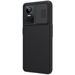 Тонкий жесткий чехол от Nillkin на Realme GT Neo3, серия CamShield Case, с защитной шторкой для камеры