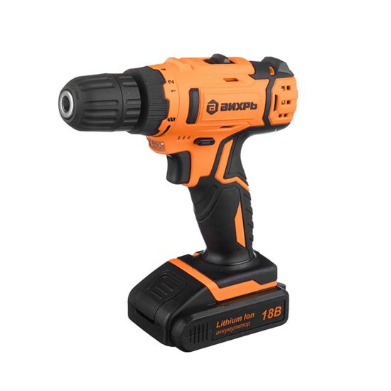 Аккумуляторный шуруповерт "ВИХРЬ" ДА-18Л-2К