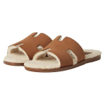 Hermes Izmere sheepskin comfortable trend one-word slippers women's brown, H231920Z H2P