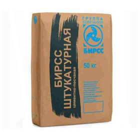 Штукатурка цементная БИРСС 48 Машинного нанесения серая (М50) 50 кг