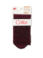 CONTE FANTASY Удлиненные носки с прозрачным верхом в горошек