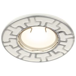 ST5 CH/WH Светильник ЭРА штампованный MR16,12V/220V, 50W белый/хром