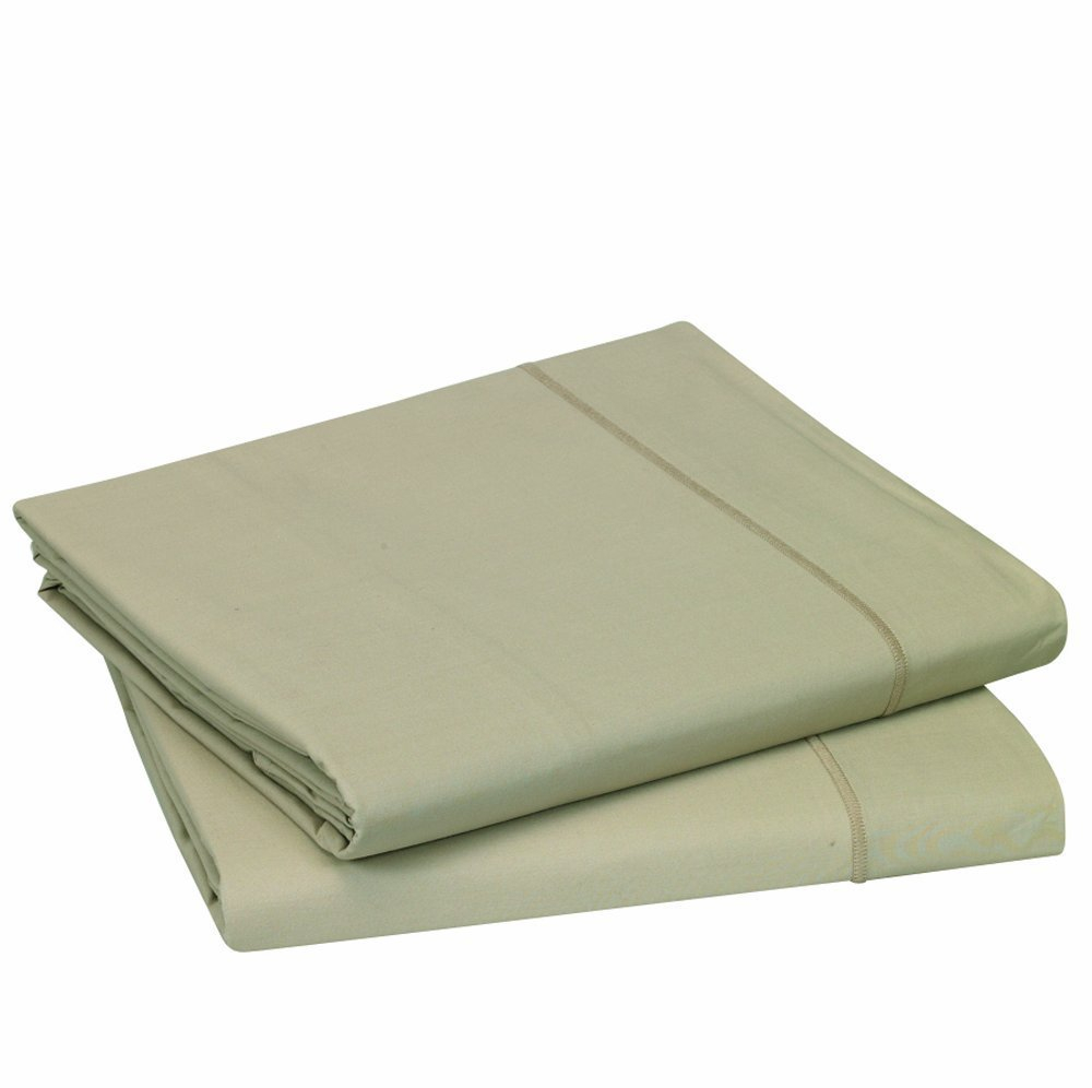 Простыня прямая 240x300 Blanc des Vosges перкаль бежевая Франция