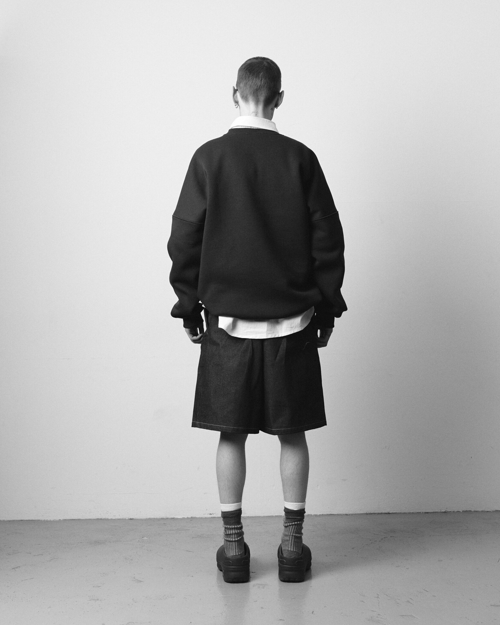 Baggy Bermuda Shorts Denim Dark-Blue