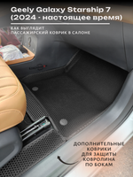 Автомобильные коврики ЭВА с бортами для Geely Galaxy Starship 7 (24-н.в.)