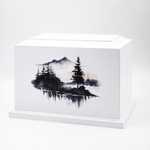 Урна для праха "Реквием L" с печатью Лес