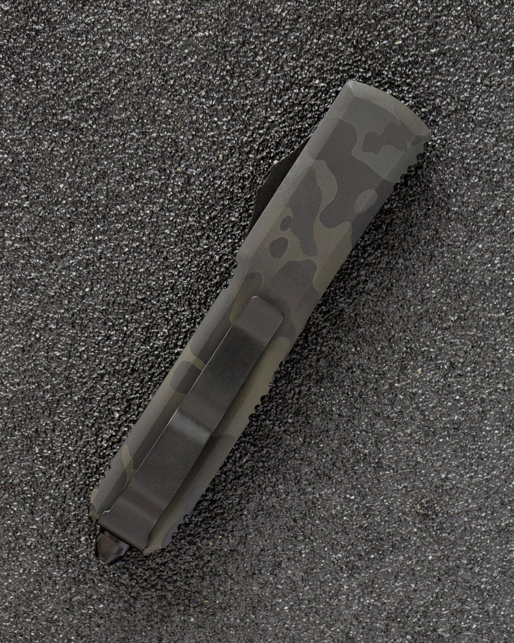 Автоматический складной нож SteelBro Ultratech T/E Tanto Black CAMO VG-10 123-10BKCS (черный-камуфляж)