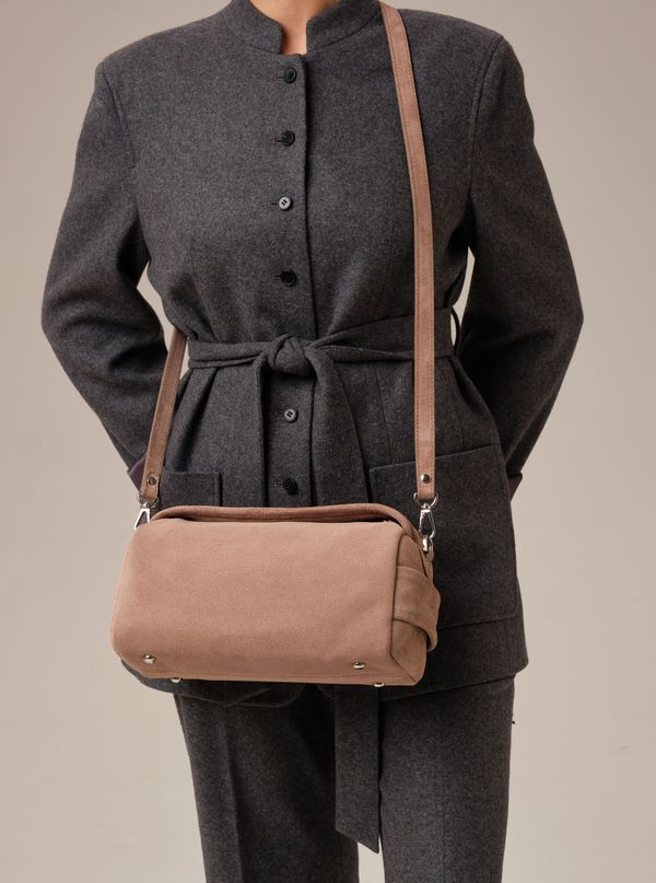 Замшевая сумка Solea DBR 31365 капучино