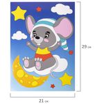 Набор для творчества "Аппликация из мягкого пластика EVA", "Мышонок", 21х29см, ЮНЛАНДИЯ, 662357