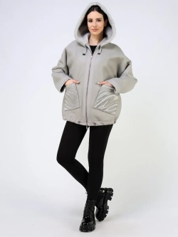 Дубленка зимняя двухсторонняя шуба с капюшоном