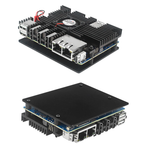 Металлический корпус для Orange Pi 5 Plus с вентилятором