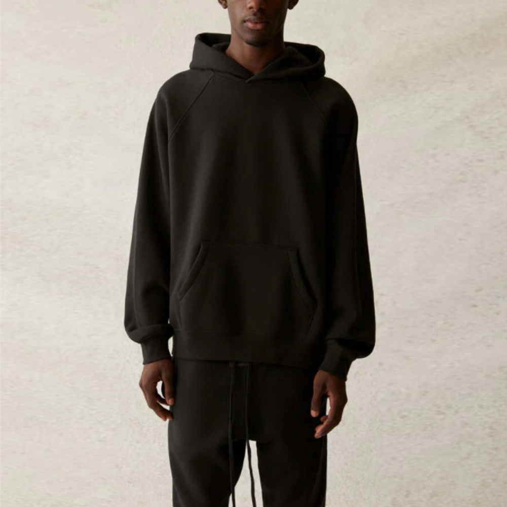 Толстовка Fear of God Essentials SS21 Pull-Over Hoodie Stretch Limo Logo, FOG-SS21-573