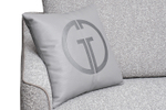 Диван Garda Decor Портофино (Portofino) 200 двухм раскл с кантом букле серый Orso-Ser+Enzo902