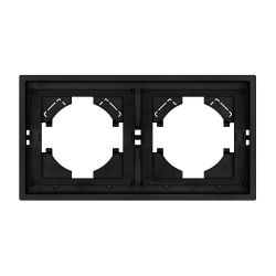 Рамка пластиковая FRM-TENDO-SFPL-2-BK (Arlight, Матовый черный) 054646