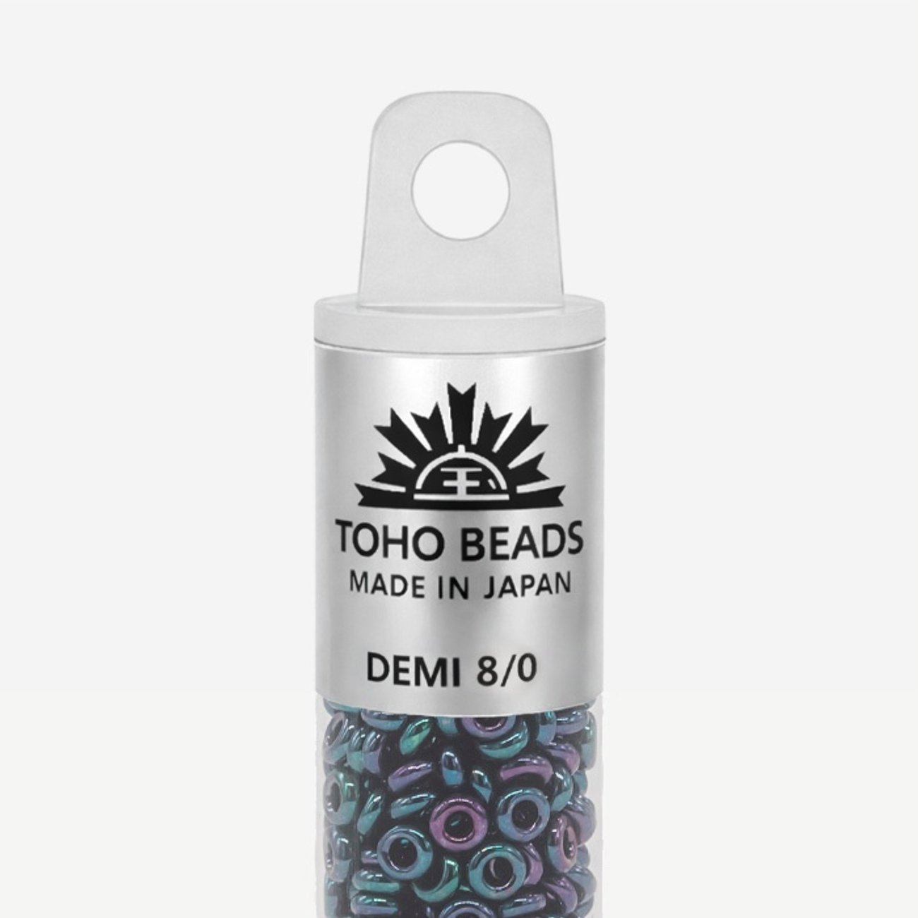 Японский бисер TOHO Demi 8/0 (№505), металлизированный, непрозрачный глянцевый