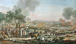 Битва при Ваграме, 7 июля 1809 года. Гравюра из альбома Военные кампании Франции. Париж. 1834