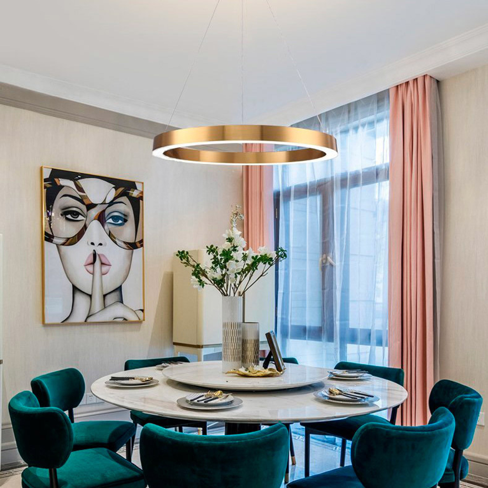 Подвесной светильник Cloyd RAUNDS P1 / Ø65 см - латунь (арт.10252)