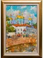 Картина маслом Никольский собор Сухоплюев