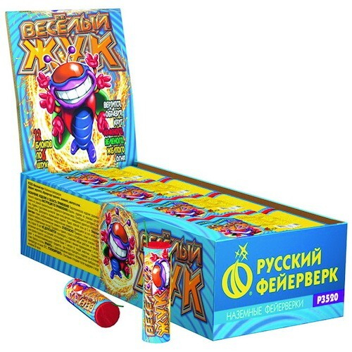 Наземный вращающийся фейерверк "Веселый жук"