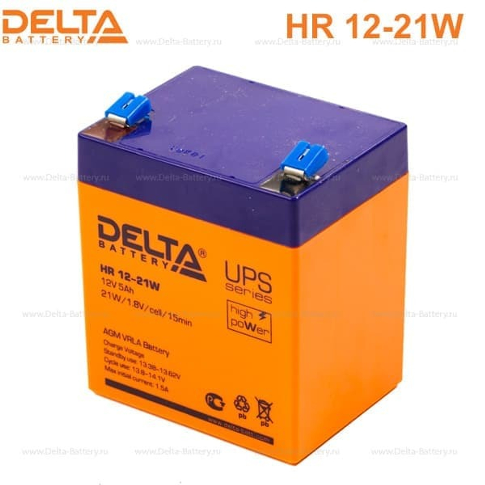 Аккумуляторная батарея Delta HR 12-21W (12V / 5Ah)