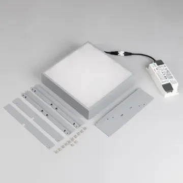 Встраиваемый светильник 24W 3000K 047681 серый DL-GRIGLIATO-S190x190-24W Warm3000 Arlight