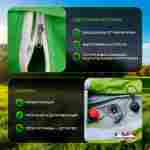 Пневмокаркасная всесезонная палатка «Универсал» 4×2,5×2,5 м — из ПВХ, зелёная