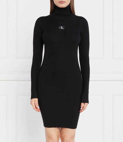 Платье BADGE ROLL NECK CALVIN KLEIN JEANS - черный(J20J221690)