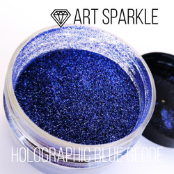 Глиттер мелкий Holographic Blue Geode, 50гр