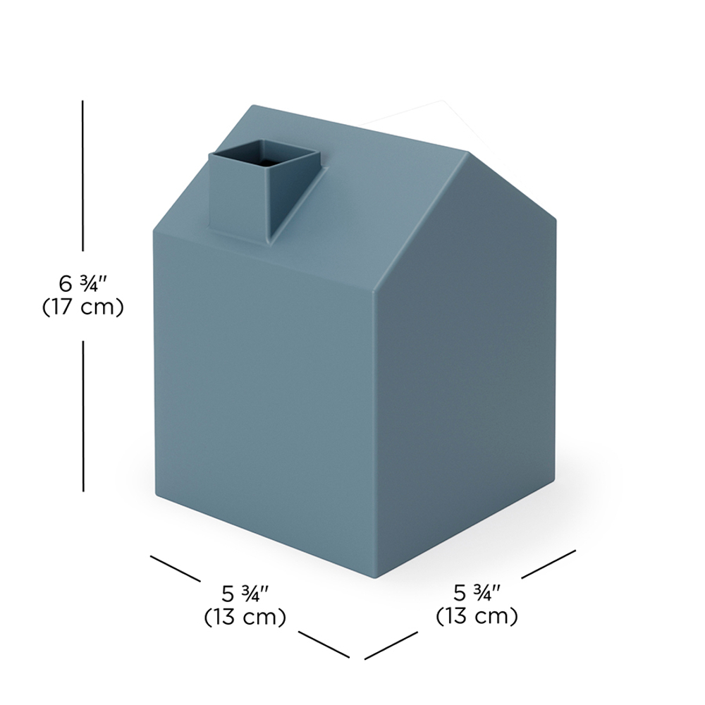 Бокс для салфеток casa, серо-голубой