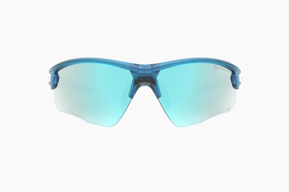 Спортивные очки с диоптриями Demetz Pulsa 2  / Crystal Denim Blue / White Polarized Brown Mirror Ice Blue Cat.3