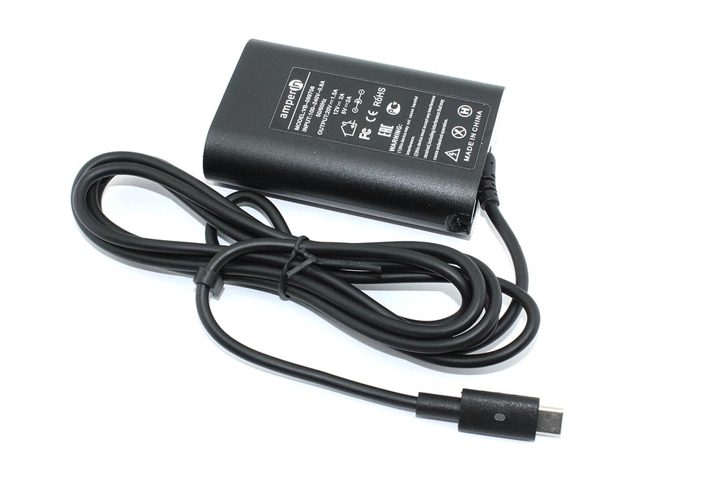 Блок питания (сетевой адаптер) Amperin 5V 3A - 20V 1,5A 30W Type-C тонкий корпус