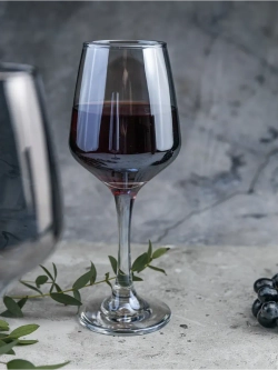Набор бокалов для вина, 450 мл, 6 шт. серые